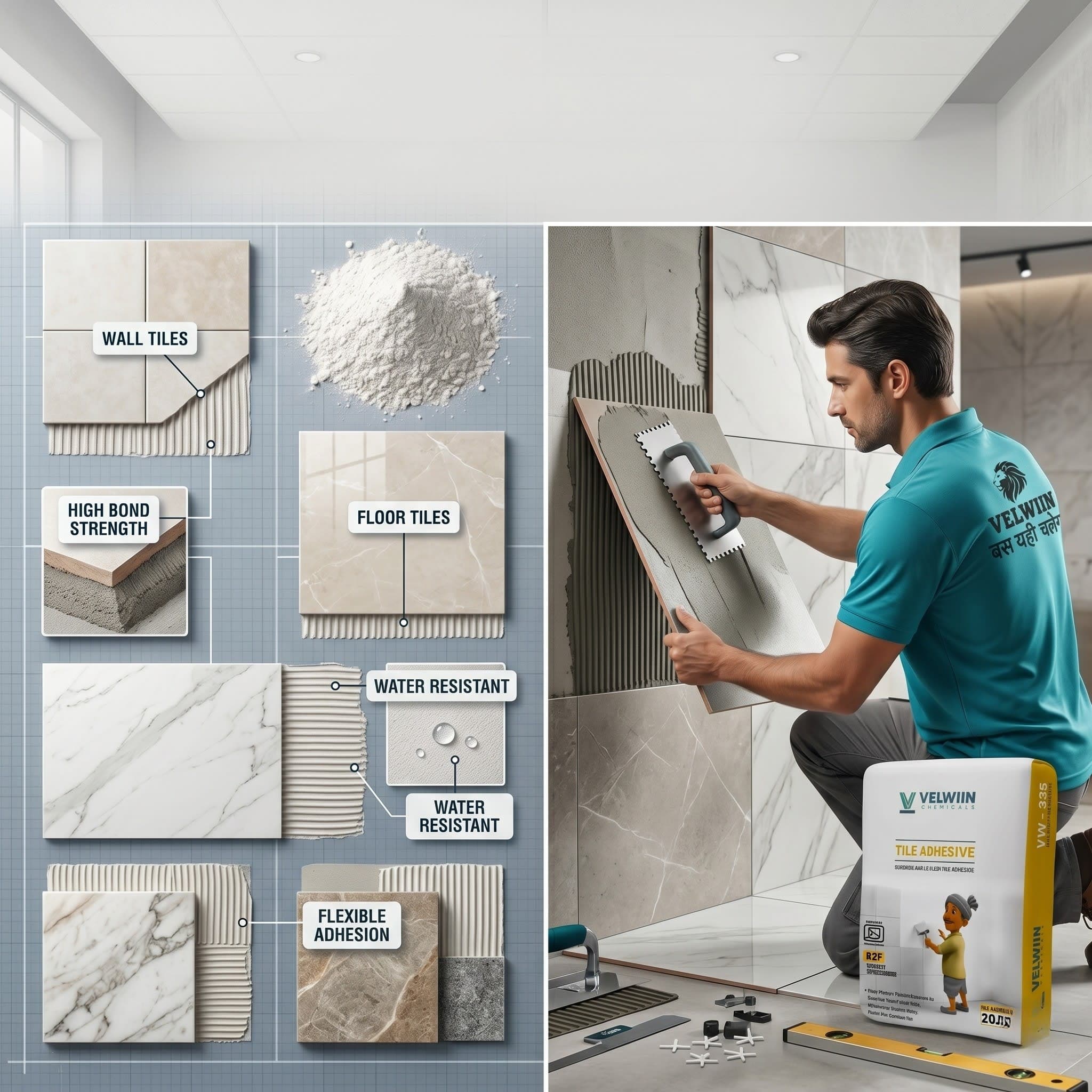 Tile Adhesive Guide : Types, Grades, Benefits & Applications
